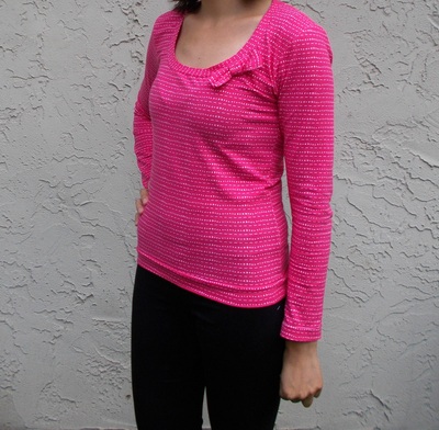 FREE SEWING PATTERN: Broad neck Top