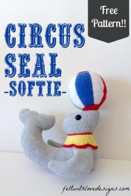 Circus Seal Softie Free Pattern