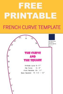 Sewing Clothes French Curve Rulers for Tailor Pattern Template Making,  Fashion Design Dress Curve Rulers , Armhole Curve 