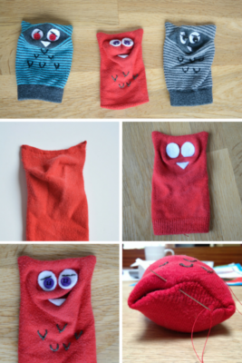 Sock Owl Collage