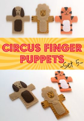 Circus Finger Puppets Set 5