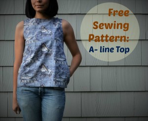 Free Sewing Pattern: A-line top
