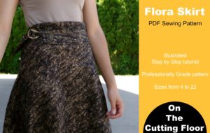 Flora skirt printable sewing pattern