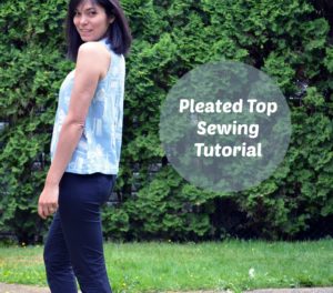 Pleated top sewing tutorial