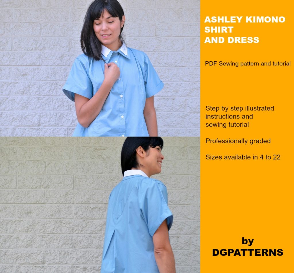 Ashley Kimono shirt - Sew Along Part 2