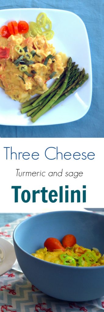 Three Cheese Turmeric and Cheese Tortellini 