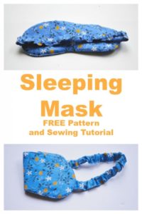 SLEEPING MASK FREE PATTERN AND SEWING TUTORIAL
