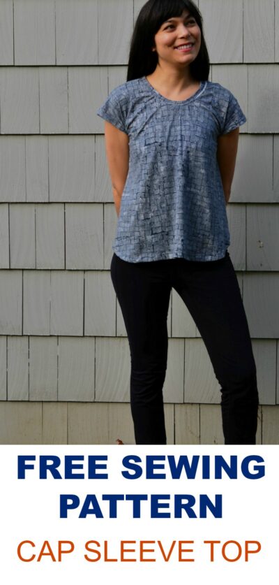 Free Sewing Pattern : CAP SLEEVE TOP | On the Cutting Floor: Printable ...