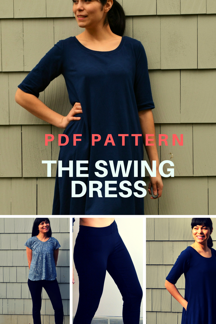 Fully Graded Swing Dress, Top, Tunic and Leggings Pattern - On the ...