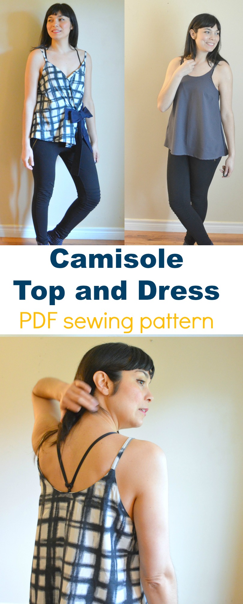 Introducing the Camisole Top and Dress PDF sewing pattern