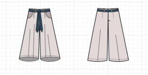 CULOTTES TECHNICAL DRAWING | On the Cutting Floor: Printable pdf sewing ...