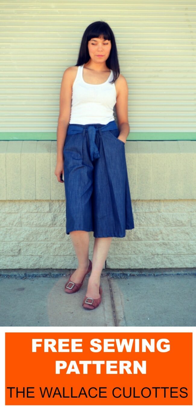 FREE SEWING PATTERN: The Wallace Culottes Pattern | On the Cutting ...