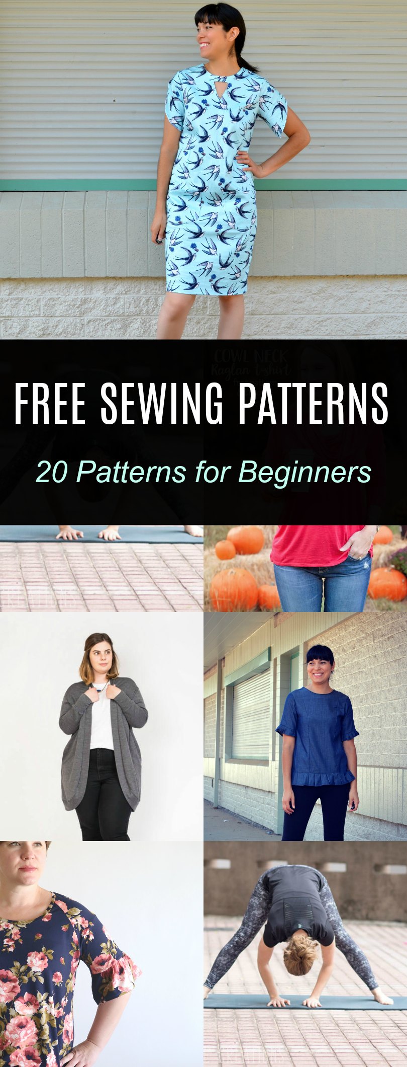 FREE PATTERN ALERT: 20 Sewing patterns for Beginners | On the Cutting ...