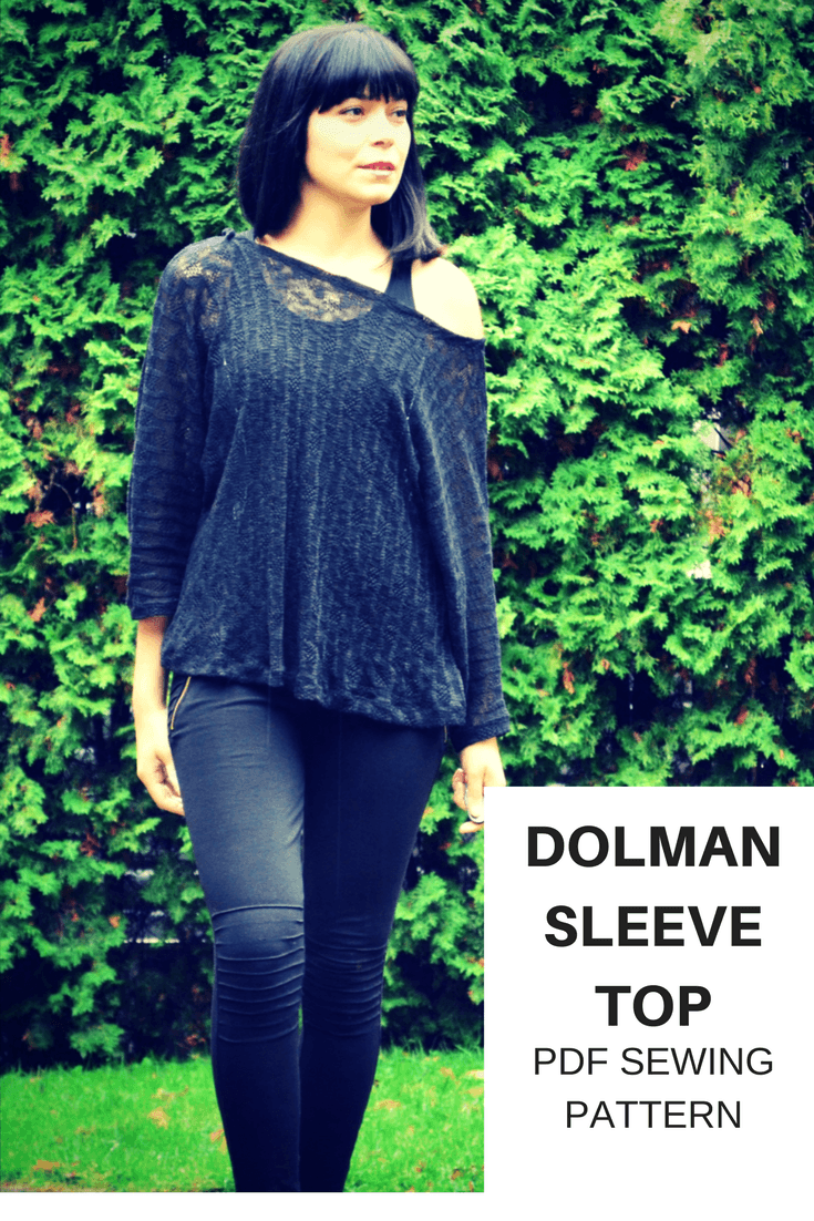 FREE PATTERN ALERT: The Dolman Sleeve Pattern  On the Cutting Floor:  Printable pdf sewing patterns and tutorials for women