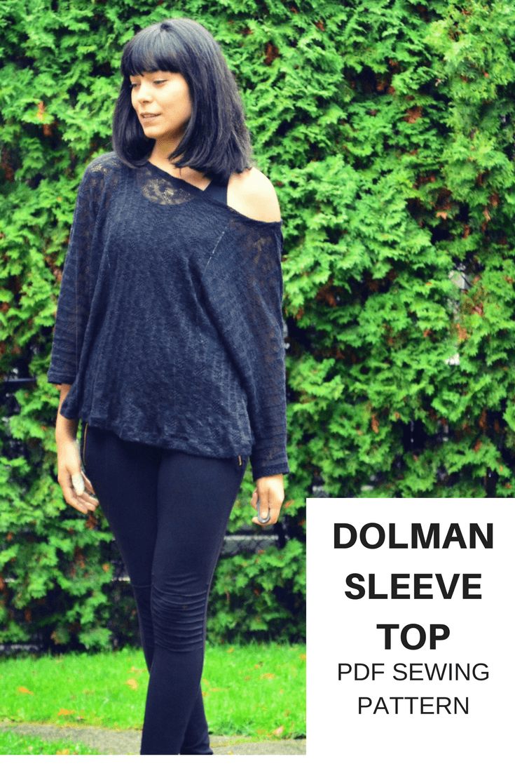 SEWING TUTORIAL: How to make the Dolman Sleeve Top | On the Cutting ...