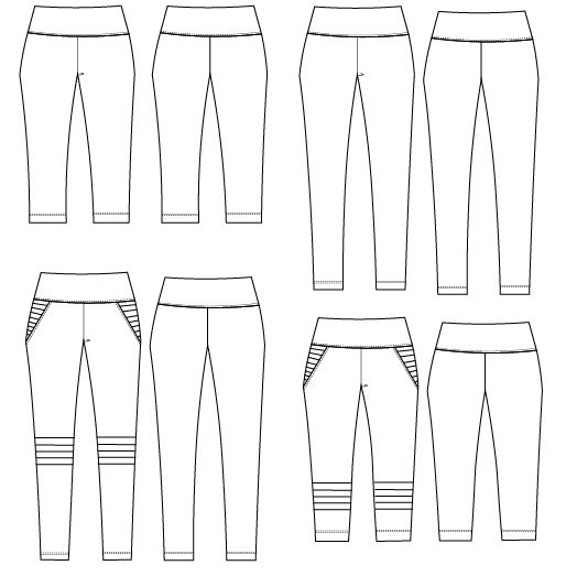 NEW PATTERN FOR SALE: The Moto Leggings Pattern and Step by Step sewing ...