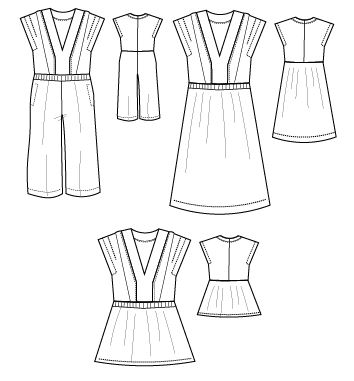 NEW PATTERN FOR SALE: The Marla Jumpsuit, top and dress PDF sewing ...