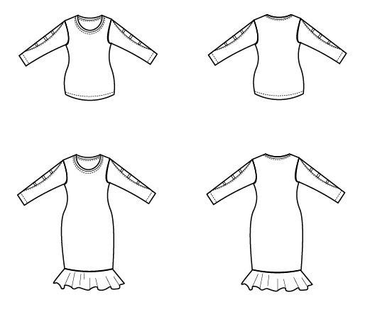 NEW PATTERN FOR SALE: The Lana Top and Dress PDF sewing pattern and ...