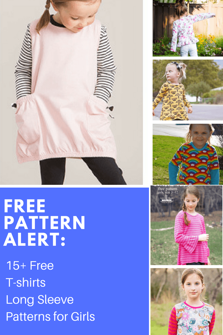 FREE PATTERN ALERT: 15+ Free Girl's Long Sleeve Top Patterns