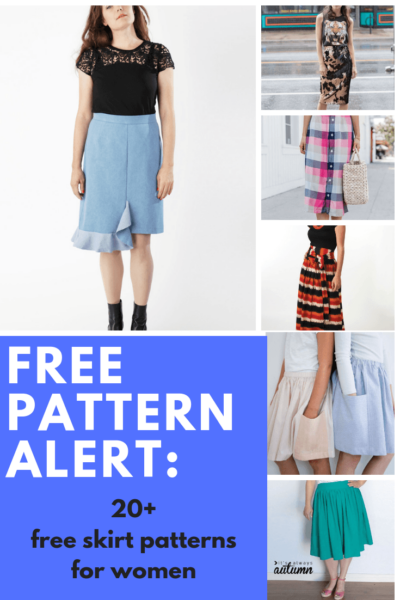 FREE PATTERN ALERT: 20+ Free Women’s Skirt Patterns | On the Cutting ...