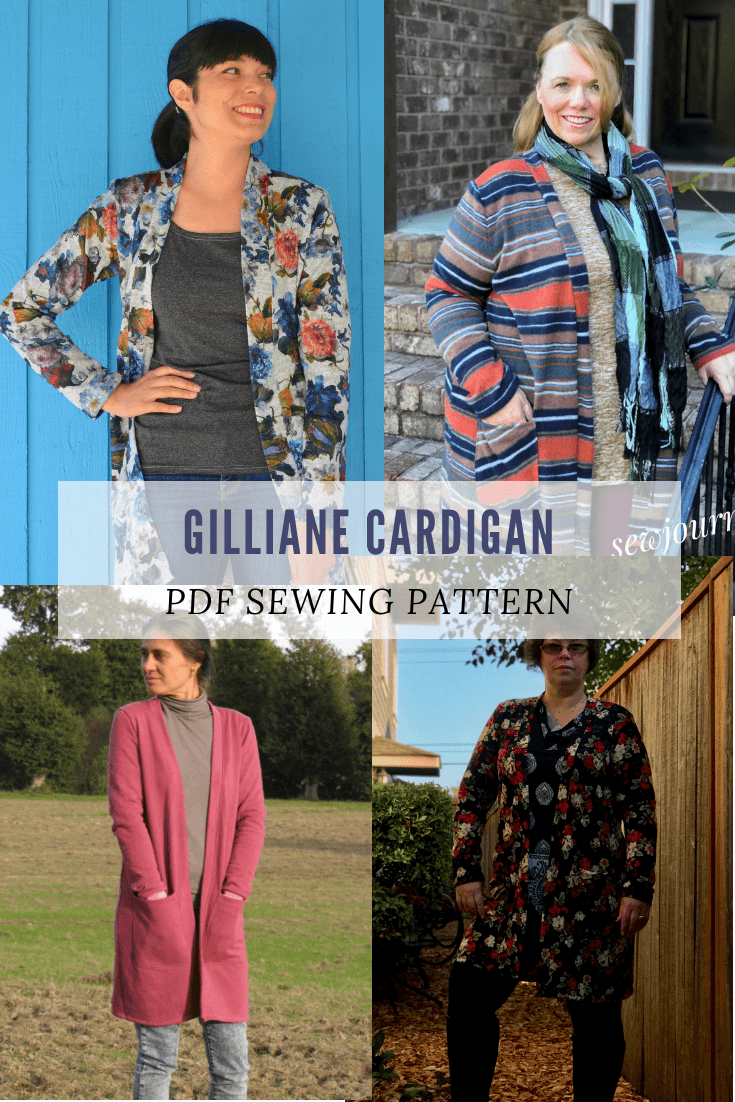 NEW PATTERN FOR SALE: The Gilliane Cardigan pattern and sewing tutorial