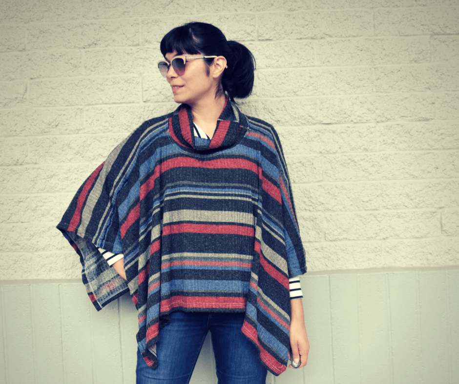 FREE SEWING PATTERN: The easy poncho