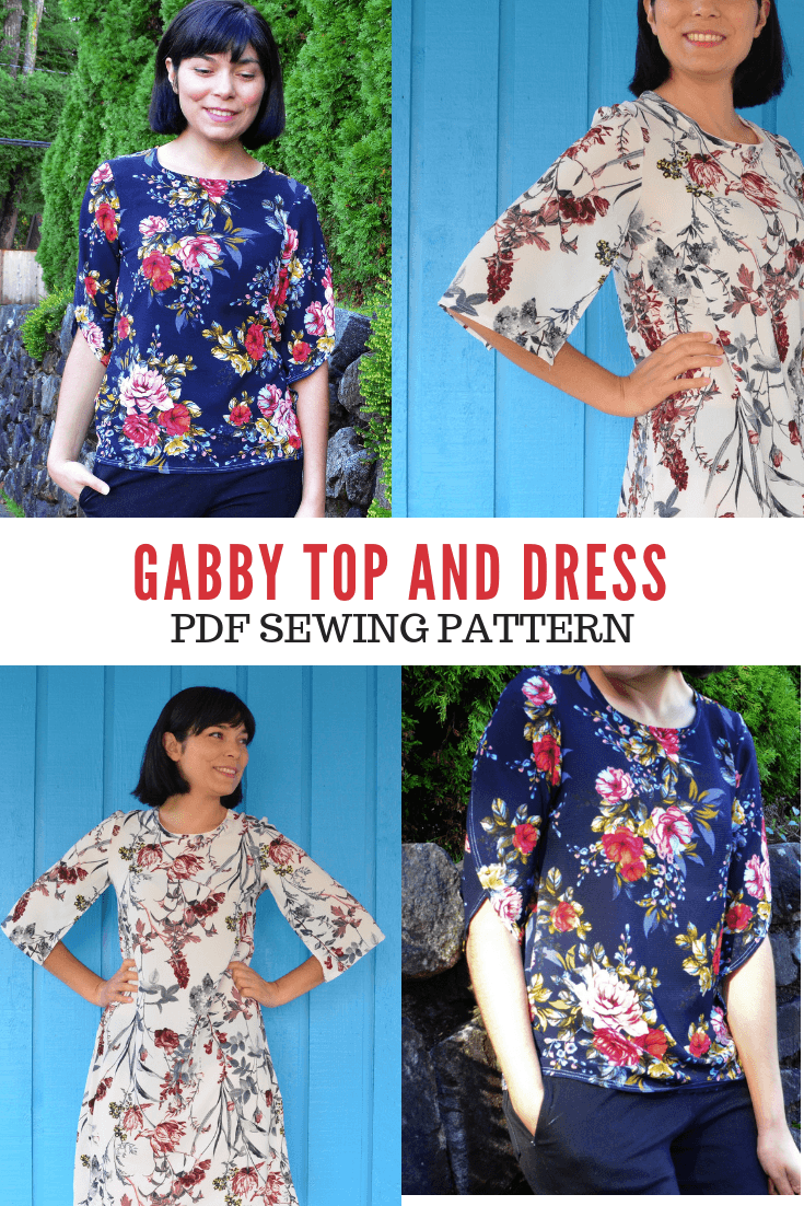NEW PATTERN FOR SALE: The Gabby Top and Dress PDF sewing pattern | On ...