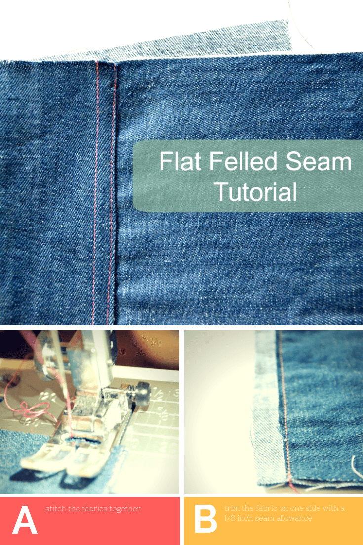 Download Tutorial: Flat Felled Seams | | On the Cutting Floor: Printable pdf sewing patterns and ...