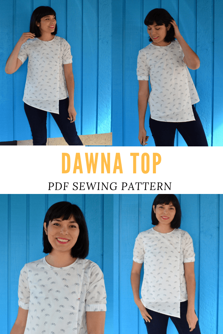 NEW PATTERN FOR SALE: The Dawna top PDF sewing pattern | On the Cutting ...