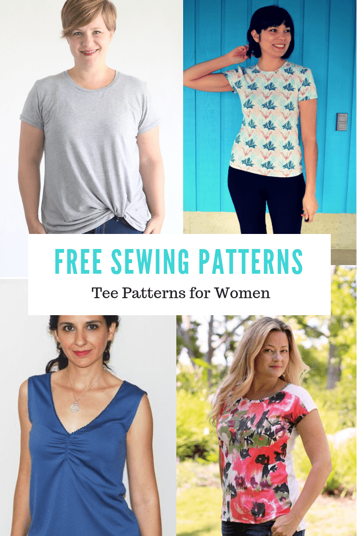 FREE PATTERN ALERT:15+ Free Summer Tee Patterns for Women | On the ...