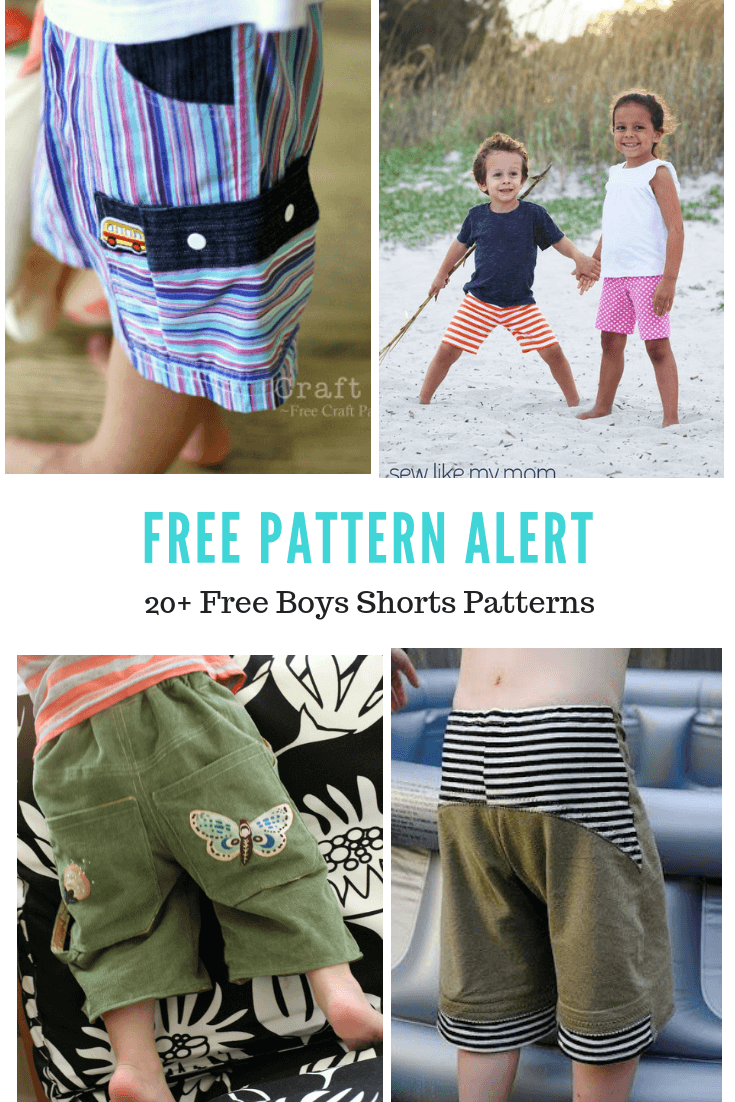 Free Pattern Alert Free Boys Shorts Patterns On The Cutting Floor Printable Pdf Sewing Patterns And Tutorials For Women