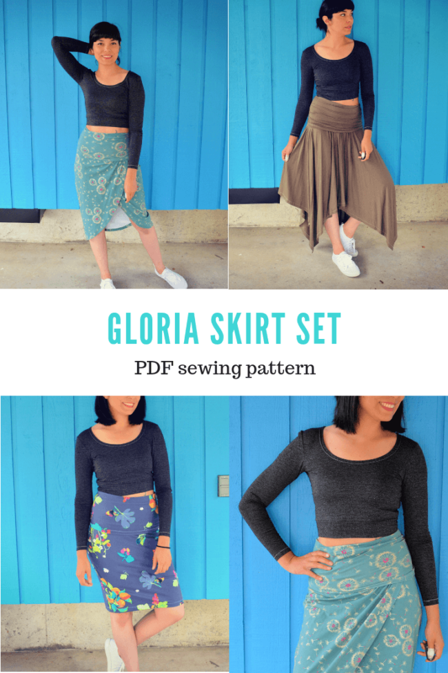 NEW PATTERN FOR SALE: Gloria Skirt Set PDF sewing patterns and tutorial ...