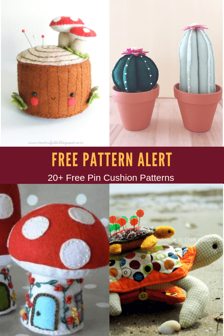optional wrist strap PDF download and print at home. Pin Cushion Pattern