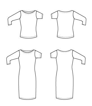 NEW PATTERN FOR SALE: The Valerie Top and dress | On the Cutting Floor ...