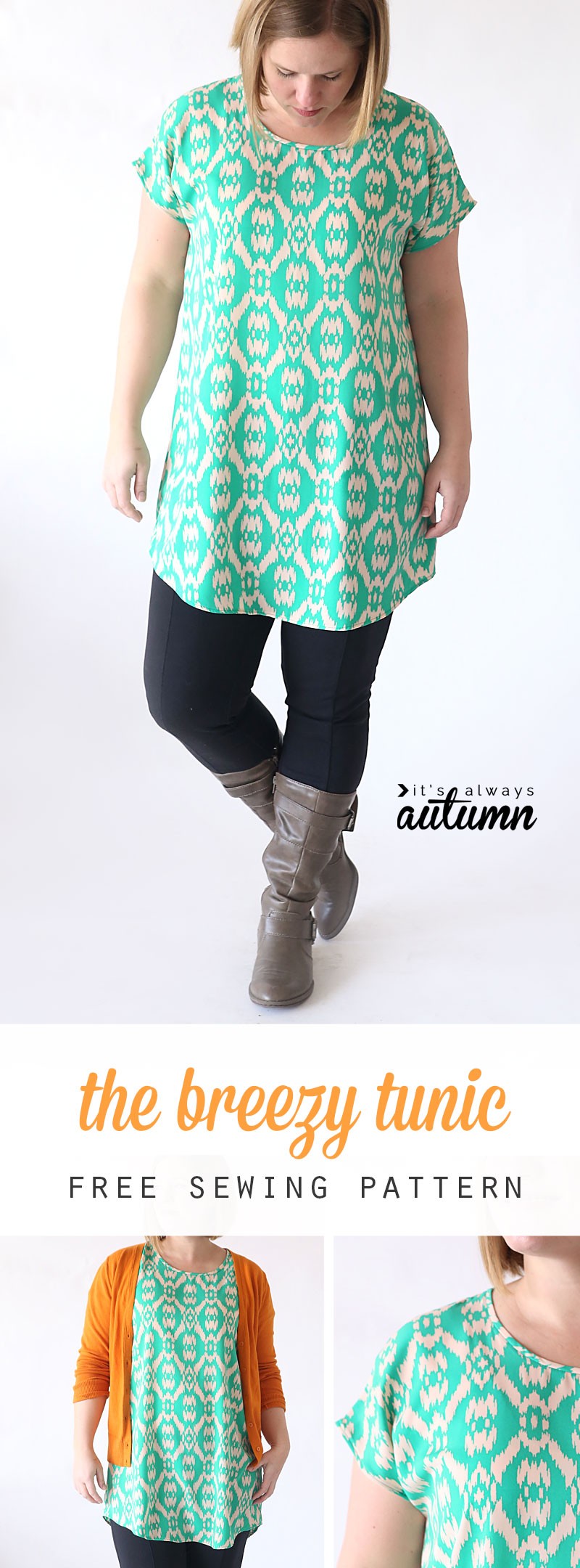 FREE Legging Pants Sewing Pattern for Women (with Plus Sizes