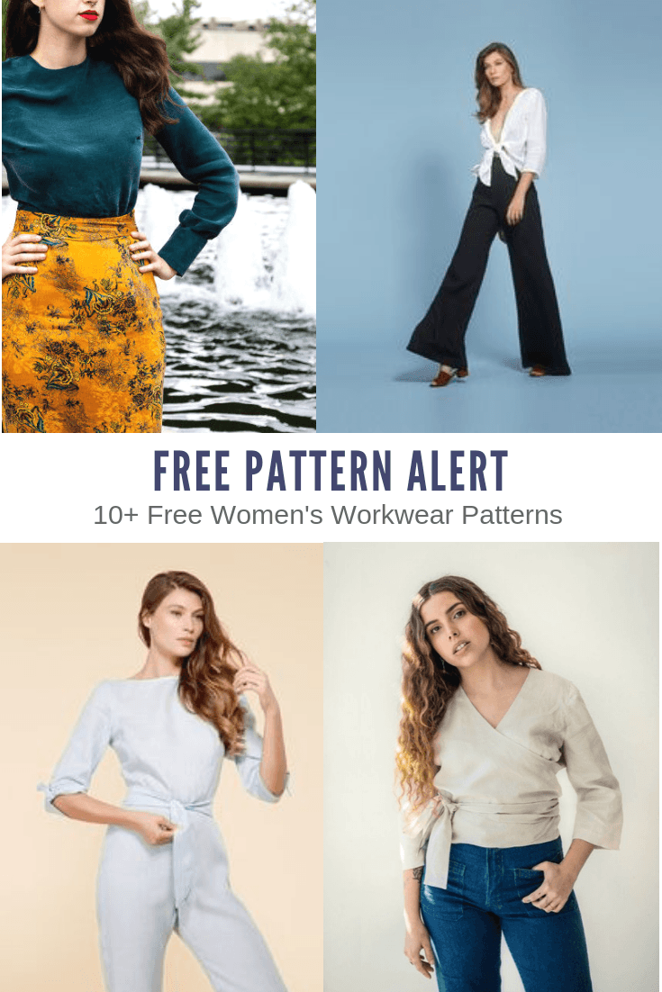 FREE EASY PATTERNS: 10+ Free Women's Workwear Patterns