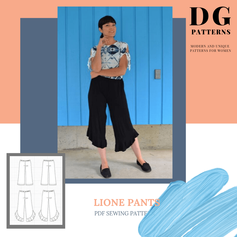 The Lione Pants PDF sewing pattern and sewing tutorial
