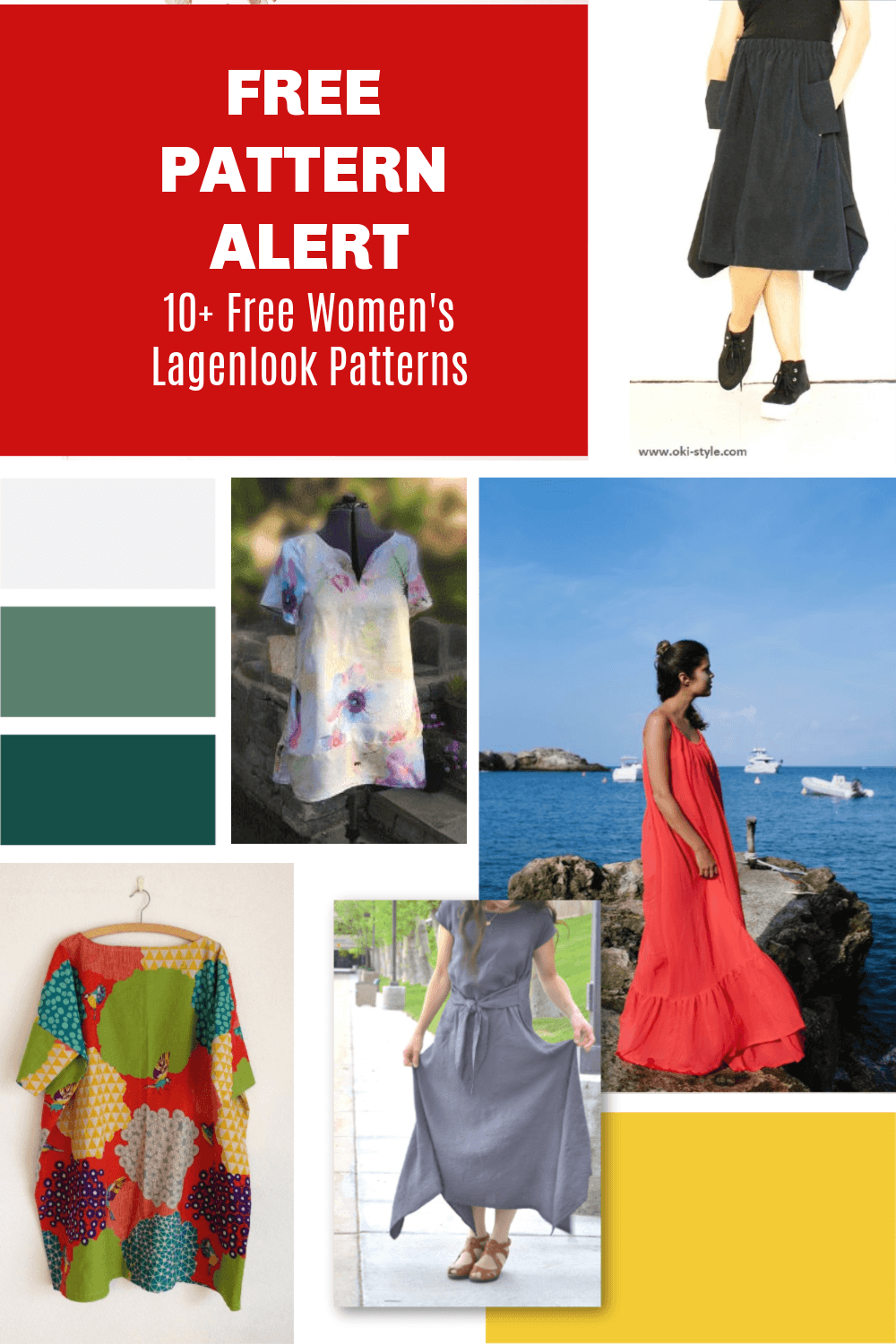 FREE PATTERN ALERT: 10+ Free Women's Lagenlook Patterns