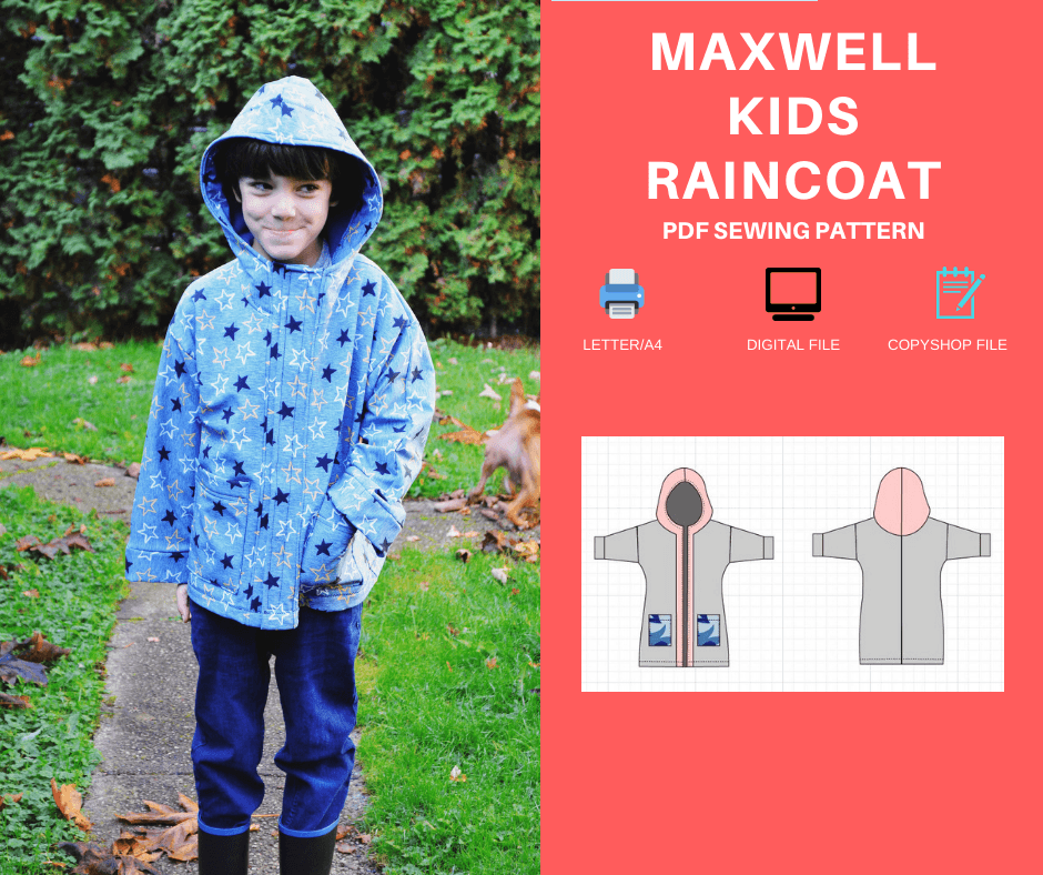 NEW PATTERN FOR SALE: The Maxwell Kids Raincoat