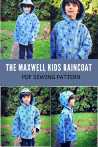 MAXWELL RAINCOAT FOR KIDS PDF SEWING PATTERN AND SEWING TUTORIAL