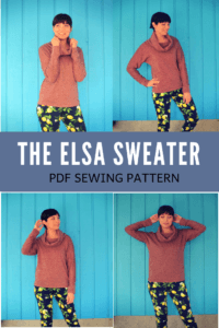 ELSA SWEATER SEWING PATTERN FOR WOMEN AND SEWING TUTORIAL