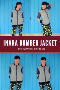 INARA BOMBER JACKET PDF SEWING PATTERN AND SEWING TUTORIAL FOR WOMEN
