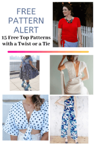 FREE PATTERN ALERT: 15 Free Top Patterns with a Twist or a Tie