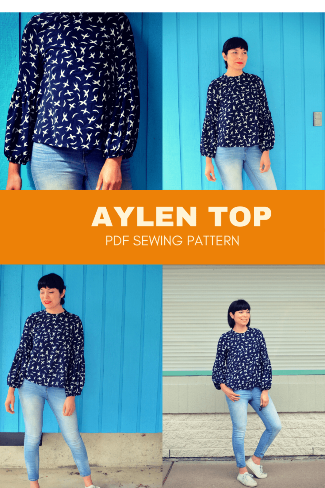 AYLEN TOP PDF SEWING PATTERN | On the Cutting Floor: Printable pdf ...