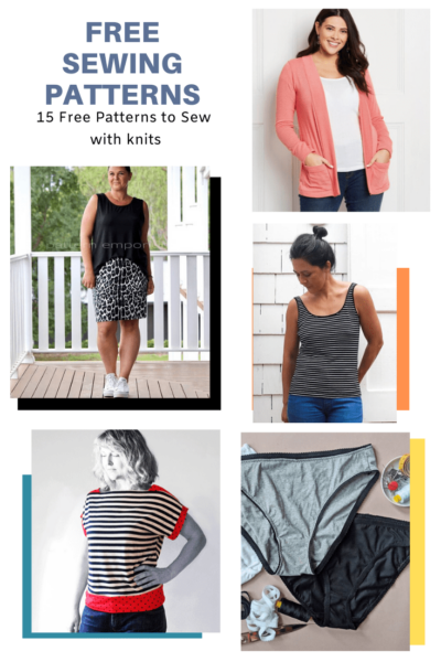 FREE PATTERN ALERT: 15 Easy Free Patterns to Sew with Knits | On the ...