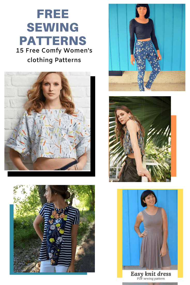 FREE PATTERN ALERT: 15 Free Comfy Women's clothing Patterns  On the  Cutting Floor: Printable pdf sewing patterns and tutorials for women