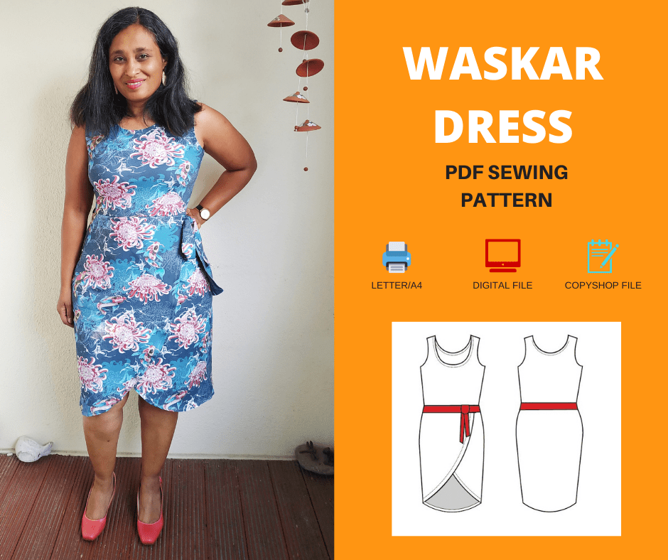 Waskar Dress For WOMEN PDF sewing pattern and sewing tutorial | On the ...