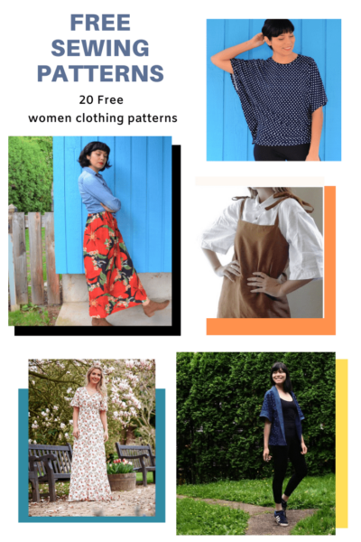 FREE sewing patterns: 20+ clothing patterns for women | On the Cutting ...