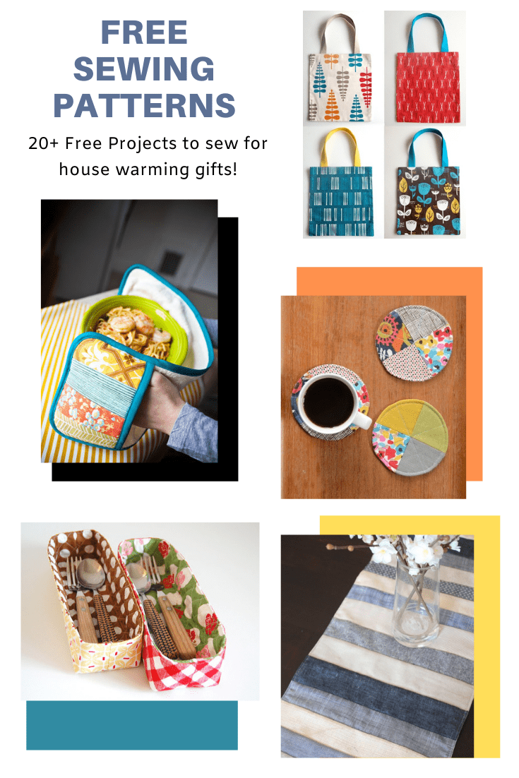 FREE PATTERN ALERT: 20+ Free Projects to sew for house warming gifts!  On  the Cutting Floor: Printable pdf sewing patterns and tutorials for women