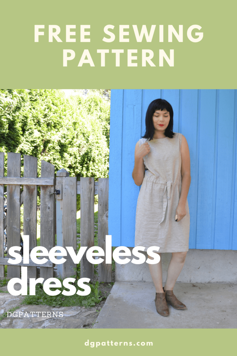 Loose Fit Wedding Dress PDF Sewing Pattern Sleeveless